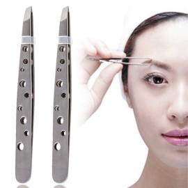 Stainless Steel Slant Tip Tweezer - The Best Professional Precision Eyebrow Tweezers,Surgical Grade Stainless Steel for Professional Eyebrow Shaping and Facial Hair Removal 1PC Stainless Steel Slant Tip Tweezer - The Best Professional Precision Eyebrow Tweezers,Surgical Grade Stainless Steel for Professional Eyebrow Shaping and Facial Hair Removal 1PC