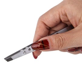 Stainless Steel Slant Tip Tweezer - The Best Professional Precision Eyebrow Tweezers,Surgical Grade Stainless Steel for Professional Eyebrow Shaping and Facial Hair Removal 1PC Stainless Steel Slant Tip Tweezer - The Best Professional Precision Eyebrow Tweezers,Surgical Grade Stainless Steel for Professional Eyebrow Shaping and Facial Hair Removal 1PC