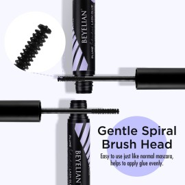 Cluster Lash Glue, Lash Bond Mascara Wand Individual Eyelash Glue for DIY Eyelash Extension Use Super Strong Hold Latex Free Eyelash Adhesive by BEYELIAN