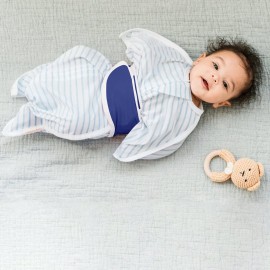 SleepingBaby Zipadee-Zip Snuggle Strap - Wearable Blanket Accessory for Transition Swaddle - One Size, Navy