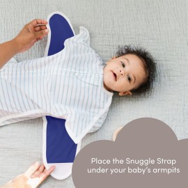 SleepingBaby Zipadee-Zip Snuggle Strap - Wearable Blanket Accessory for Transition Swaddle - One Size, Navy