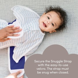 SleepingBaby Zipadee-Zip Snuggle Strap - Wearable Blanket Accessory for Transition Swaddle - One Size, Navy