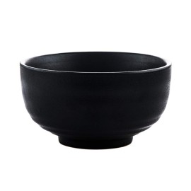 Vintage Design Handmade Pottery Shaving Bowl Thicken Ceramic Soap Dish Black 4.5 (Black)