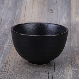 Vintage Design Handmade Pottery Shaving Bowl Thicken Ceramic Soap Dish Black 4.5 (Black)