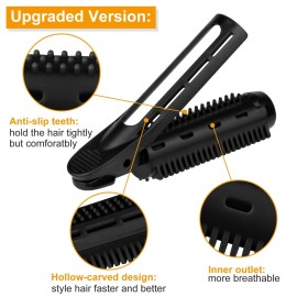 6pcs Volumizing Hair Root Clips, Magicalmai Instant Hair Volume Clip Upgrade Natural Fluffy Hair Volumizer Clips for Women Girls Thin Curly Hair Styling Root Volume with 2pcs Roller Tools- Black 6pcs Volumizing Hair Root Clips, Magicalmai Instant Hair Volume Clip Upgrade Natural Fluffy Hair Volumizer Clips for Women Girls Thin Curly Hair Styling Root Volume with 2pcs Roller Tools- Black