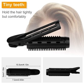 6pcs Volumizing Hair Root Clips, Magicalmai Instant Hair Volume Clip Upgrade Natural Fluffy Hair Volumizer Clips for Women Girls Thin Curly Hair Styling Root Volume with 2pcs Roller Tools- Black 6pcs Volumizing Hair Root Clips, Magicalmai Instant Hair Volume Clip Upgrade Natural Fluffy Hair Volumizer Clips for Women Girls Thin Curly Hair Styling Root Volume with 2pcs Roller Tools- Black