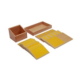 Adena Montessori Rough & Smooth Boards with Box Montessori Wooden Materials for Preschool