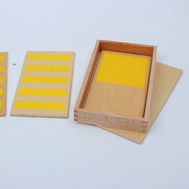 Adena Montessori Rough & Smooth Boards with Box Montessori Wooden Materials for Preschool