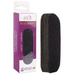 PANA 40 Pieces Large Black Pedi File Refill for Stainless Steel Foot File Sanding Foot Rasp - Easy Strip Peel Pedicure Refill Pads - Grit 100