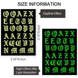 OIIKI 24PCS Luminous Butterfly Nail Stickers, 3D Self-Adhesive Fluorescence Flame Butterfly Cloud Rainbow Number Letter Nail Stickers Decals, Nail Wrap Manicure, Glow in The Dark, for Nail DIY OIIKI 24PCS Luminous Butterfly Nail Stickers, 3D Self-Adhesive Fluorescence Flame Butterfly Cloud Rainbow Number Letter Nail Stickers Decals, Nail Wrap Manicure, Glow in The Dark, for Nail DIY