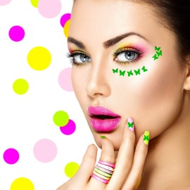 OIIKI 24PCS Luminous Butterfly Nail Stickers, 3D Self-Adhesive Fluorescence Flame Butterfly Cloud Rainbow Number Letter Nail Stickers Decals, Nail Wrap Manicure, Glow in The Dark, for Nail DIY OIIKI 24PCS Luminous Butterfly Nail Stickers, 3D Self-Adhesive Fluorescence Flame Butterfly Cloud Rainbow Number Letter Nail Stickers Decals, Nail Wrap Manicure, Glow in The Dark, for Nail DIY