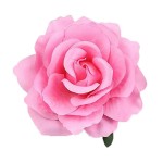 VEICOSTT Women Rose Flower Hair Clip Hair Accessories Flower Brooch Pin ZFJ11 (Pink)