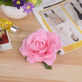 VEICOSTT Women Rose Flower Hair Clip Hair Accessories Flower Brooch Pin ZFJ11 (Pink) VEICOSTT Women Rose Flower Hair Clip Hair Accessories Flower Brooch Pin ZFJ11 (Pink)