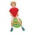 Socker Bopper Hippity Hopper Ball, Inflatable Jump Balance 15 Ball for Kids, Neon Green, Indoor and Outdoor Fun, Durable Heavy Gauge Vinyl, EZ Grip Handle, Promotes Balance-Coordination-Strength