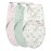 SwaddleMe by Ingenuity Easy Change Baby Swaddle in Size Small/Medium, 0-3 Months, 7-14 Pounds, 3-Pack with Easy Change Zipper - Peekaboo Panda