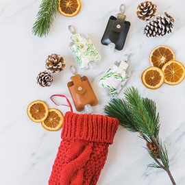 VENTURED LIVING Hand Sanitizer Holder Keychain - Premium Vegan Leather & Leakproof Empty 1 oz Bottles - Mini Travel Keychain Holder for Backpack & Purse (Floral Set of 2) VENTURED LIVING Hand Sanitizer Holder Keychain - Premium Vegan Leather & Leakproof Empty 1 oz Bottles - Mini Travel Keychain Holder for Backpack & Purse (Floral Set of 2)