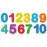 Numbers Wall Decals for Kids Home Playroom Learning Decor, Large Numbers Wall Stickers for Kids Classroom Educational Decor -Orange Can