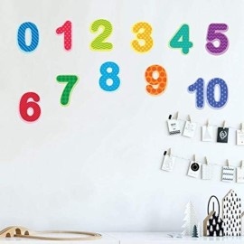 Numbers Wall Decals for Kids Home Playroom Learning Decor, Large Numbers Wall Stickers for Kids Classroom Educational Decor -Orange Can