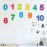 Numbers Wall Decals for Kids Home Playroom Learning Decor, Large Numbers Wall Stickers for Kids Classroom Educational Decor -Orange Can