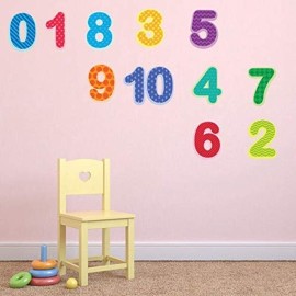 Numbers Wall Decals for Kids Home Playroom Learning Decor, Large Numbers Wall Stickers for Kids Classroom Educational Decor -Orange Can