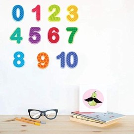 Numbers Wall Decals for Kids Home Playroom Learning Decor, Large Numbers Wall Stickers for Kids Classroom Educational Decor -Orange Can