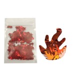 10 Grams/Pack - Flame Shape Glitter - Festival Rave Beauty Makeup Face Body Nail Art Decoration