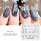 KADS 5Pcs Nail Stamp Plates Set Nails Art Stamping Plate Set Nail Plate Template Image Plate Ocean Series