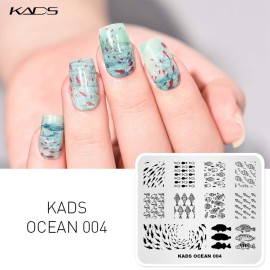 KADS 5Pcs Nail Stamp Plates Set Nails Art Stamping Plate Set Nail Plate Template Image Plate Ocean Series KADS 5Pcs Nail Stamp Plates Set Nails Art Stamping Plate Set Nail Plate Template Image Plate Ocean Series