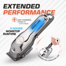 Fagaci Professional Hair Clippers with Extremely Fine Cutting, Cordless Hair Trimmer for Men & Women, Barber Clippers for Salon & Home Use Fagaci Professional Hair Clippers with Extremely Fine Cutting, Cordless Hair Trimmer for Men & Women, Barber Clippers for Salon & Home Use