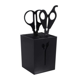 Scissor Holder,Professional Salon Hairdressing Barber Combs Clamps Scissors Holder Stand Tool(Black)