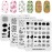 KADS 20pcs Nail Stamp Plates Set - Leaves, Flowers, Animal Nail Art Templates (20 Pcs)
