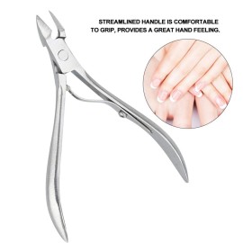 Cuticle Trimmer, Stainless Steel Cuticle Nippers Nail Dead Skin Clipper Professional Cuticle Scissors Nail Care Tool for Nail Art Salon and Home Manicure Pedicure Cuticle Trimmer, Stainless Steel Cuticle Nippers Nail Dead Skin Clipper Professional Cuticle Scissors Nail Care Tool for Nail Art Salon and Home Manicure Pedicure