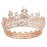 COCIDE Rose Gold Crown for Women Crystal Queen Crowns and Tiaras Girls Full Round Wedding Headband Hair Accessories for Birthday Pageant Prom Bridal Party Halloween Costume