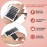 Maitys 6 Pieces Eyelash Extension Hand Plate Lash Holder Eyelash Extension Pallet Stand Holder Tray Tools with Adjustable Wrist Strap Strip for Makeup Lash(7-14 mm)