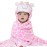 Vauwmsr Baby Hooded Blanket Ultra Soft Warm Newborn Infant Swaddle Wrap Bath Shower Towel, 25.6 x 39.4, Pink