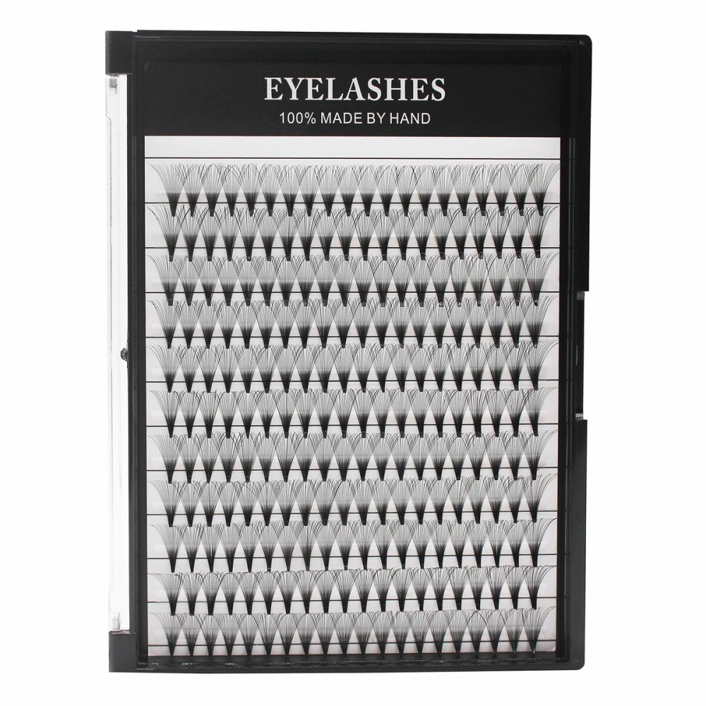 Bodermincer Large Tray 20D Premade Russian Volume Fans Eyelashes Long Stem Lash Pre made Eyelash Extensions Supplies (12MM)