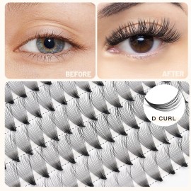 Bodermincer Large Tray 20D Premade Russian Volume Fans Eyelashes Long Stem Lash Pre made Eyelash Extensions Supplies (12MM)