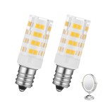 X-Molin T Type LED Light Bulb Mirror Bulbs, Soft Warm White 3K,Make Up Mirror Light Bulb,25W Lighted Mirror Replacement Bulbs, 2 Pack