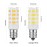 X-Molin T Type LED Light Bulb Mirror Bulbs, Soft Warm White 3K,Make Up Mirror Light Bulb,25W Lighted Mirror Replacement Bulbs, 2 Pack