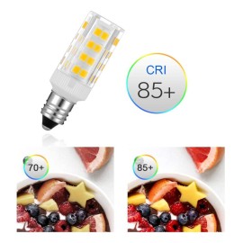 X-Molin T Type LED Light Bulb Mirror Bulbs, Soft Warm White 3K,Make Up Mirror Light Bulb,25W Lighted Mirror Replacement Bulbs, 2 Pack