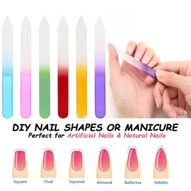 42PCS Glass Nail Files Double Sided Crystal File Manicure Tool for Nail Care 42PCS Glass Nail Files Double Sided Crystal File Manicure Tool for Nail Care