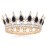 Foyte Baroque Queen Crown and Tiaras Sparkly Rhinestone Wedding Crown Bride Princess Full Headpieces for Women (Black)