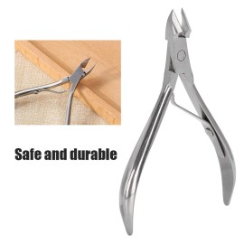 Cuticle Nippers, Stainless Steel Nail Dead Skin Clipper Portable Toe Pliers Cuticle Scissors Manicure Pedicure Tool for Fingernails and Toenails