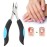 xuuyuu Cuticle Nippers, Fingernail Toenail Cuticle Scissors Pedicure Cutter Tool with Non-slip Handle for Nail Art Salon and Home Ingrown Toe Nail Cuticle Pliers