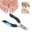 xuuyuu Cuticle Nippers, Fingernail Toenail Cuticle Scissors Pedicure Cutter Tool with Non-slip Handle for Nail Art Salon and Home Ingrown Toe Nail Cuticle Pliers