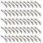 AUEAR, French Barrette Iron Rectangle Hair Clips for DIY Clip Craft Bows (50 Pack, 2 Inch 50mm)