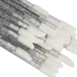 tifanso 300 PCS Lip Brush, Disposable Makeup Applicators, Lip Gloss Brush Lipstick Applicator Wands, Makeup Tool Kits Beauty Cosmetic (Crystal Black) tifanso 300 PCS Lip Brush, Disposable Makeup Applicators, Lip Gloss Brush Lipstick Applicator Wands, Makeup Tool Kits Beauty Cosmetic (Crystal Black)