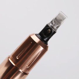 DGT Blade Cartridge Rotary Tattoo Machine Pen with with Japanese Brushless Motor and RCA cord (Golden)