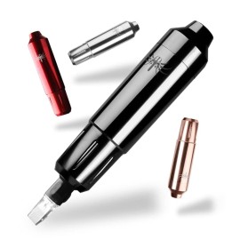 DGT Blade Cartridge Rotary Tattoo Machine Pen with with Japanese Brushless Motor and RCA cord (Golden)