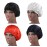 Tbrand Deepth 4 Pieces Satin Sleep Cap Satin Bonnet Night Head Cover Sleeping Soft Hair Turbans for Women and Girls, Black,white,red,navy, X-Large